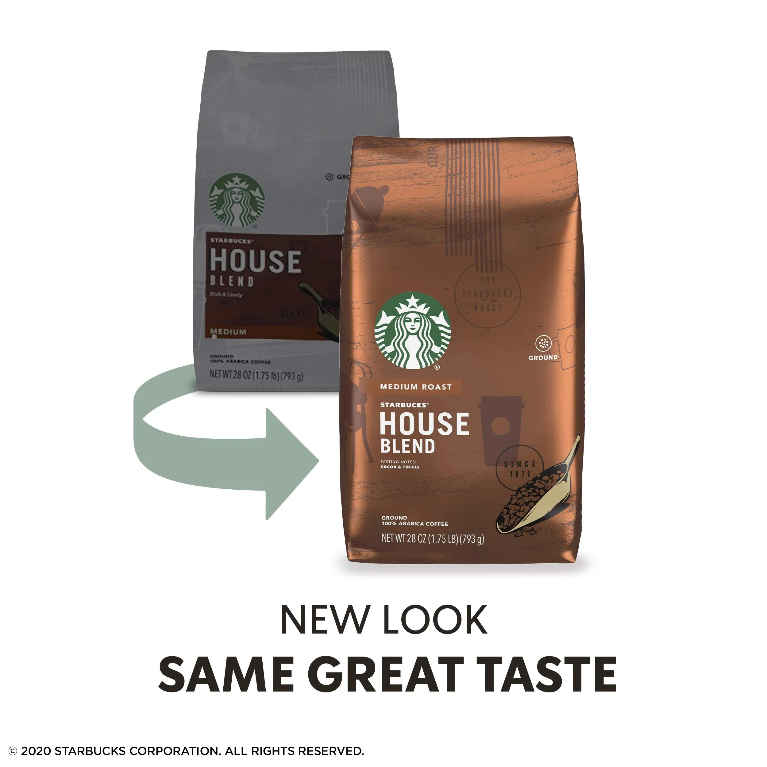 Starbucks Ground Coffee, Medium Roast Coffee, Holiday Blend, 100% Arabica, Limited Edition Holiday Coffee, 1 Bag (17 Oz)