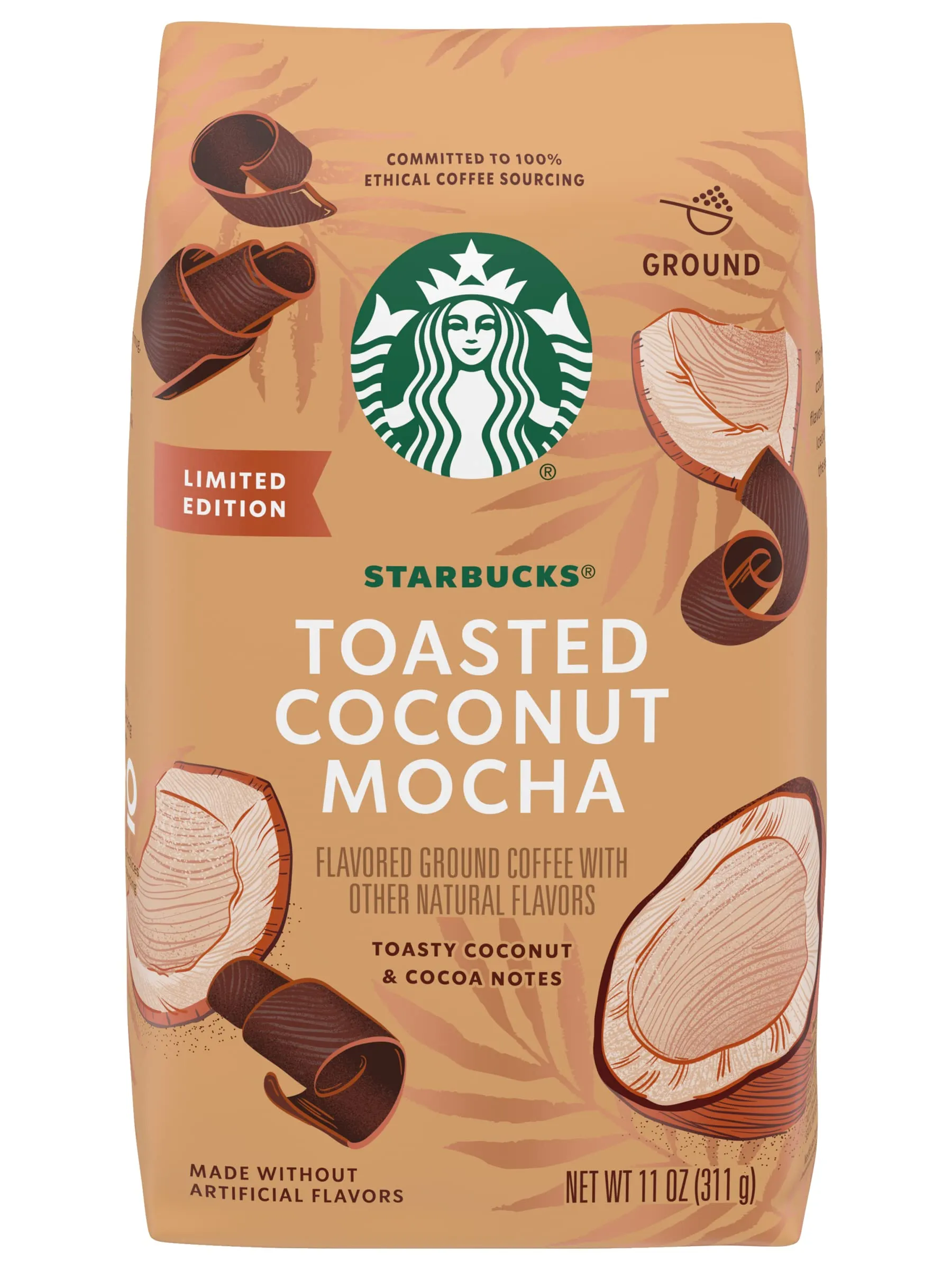 Starbucks Ground Coffee, Medium Roast Coffee, Holiday Blend, 100% Arabica, Limited Edition Holiday Coffee, 1 Bag (17 Oz)