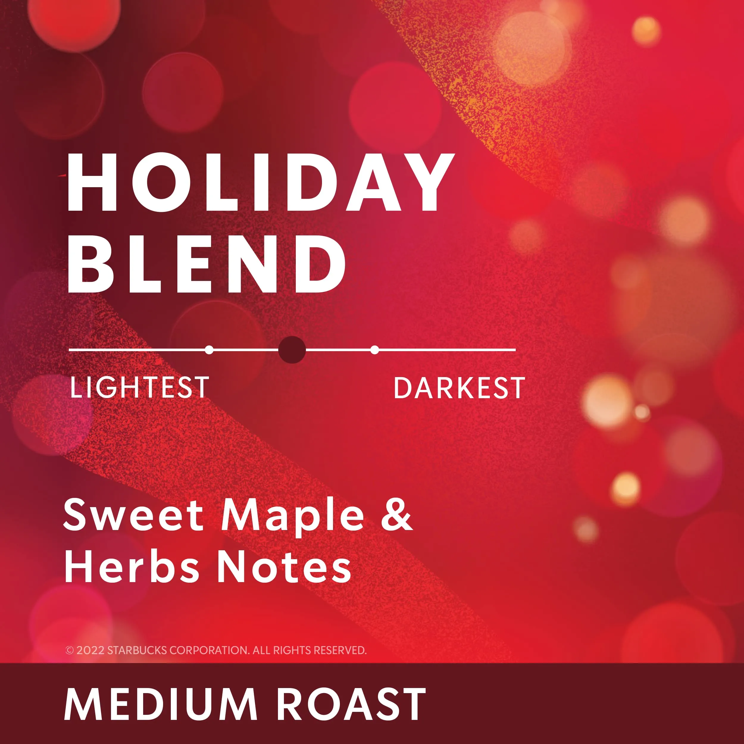 Starbucks Ground Coffee, Medium Roast Coffee, Holiday Blend, 100% Arabica, Limited Edition Holiday Coffee, 1 Bag (17 Oz)