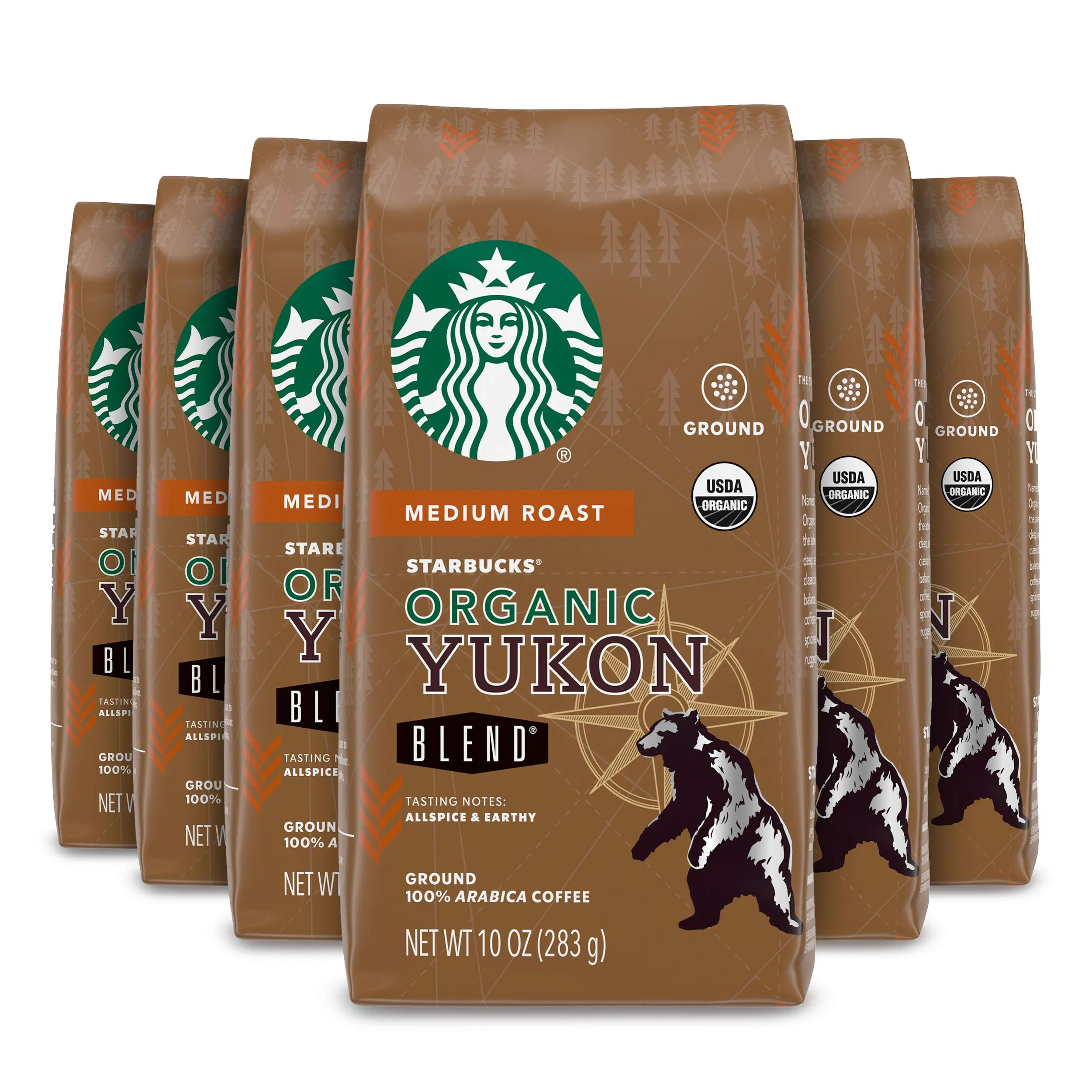 Starbucks Ground Coffee, Medium Roast Coffee, Holiday Blend, 100% Arabica, Limited Edition Holiday Coffee, 1 Bag (17 Oz)