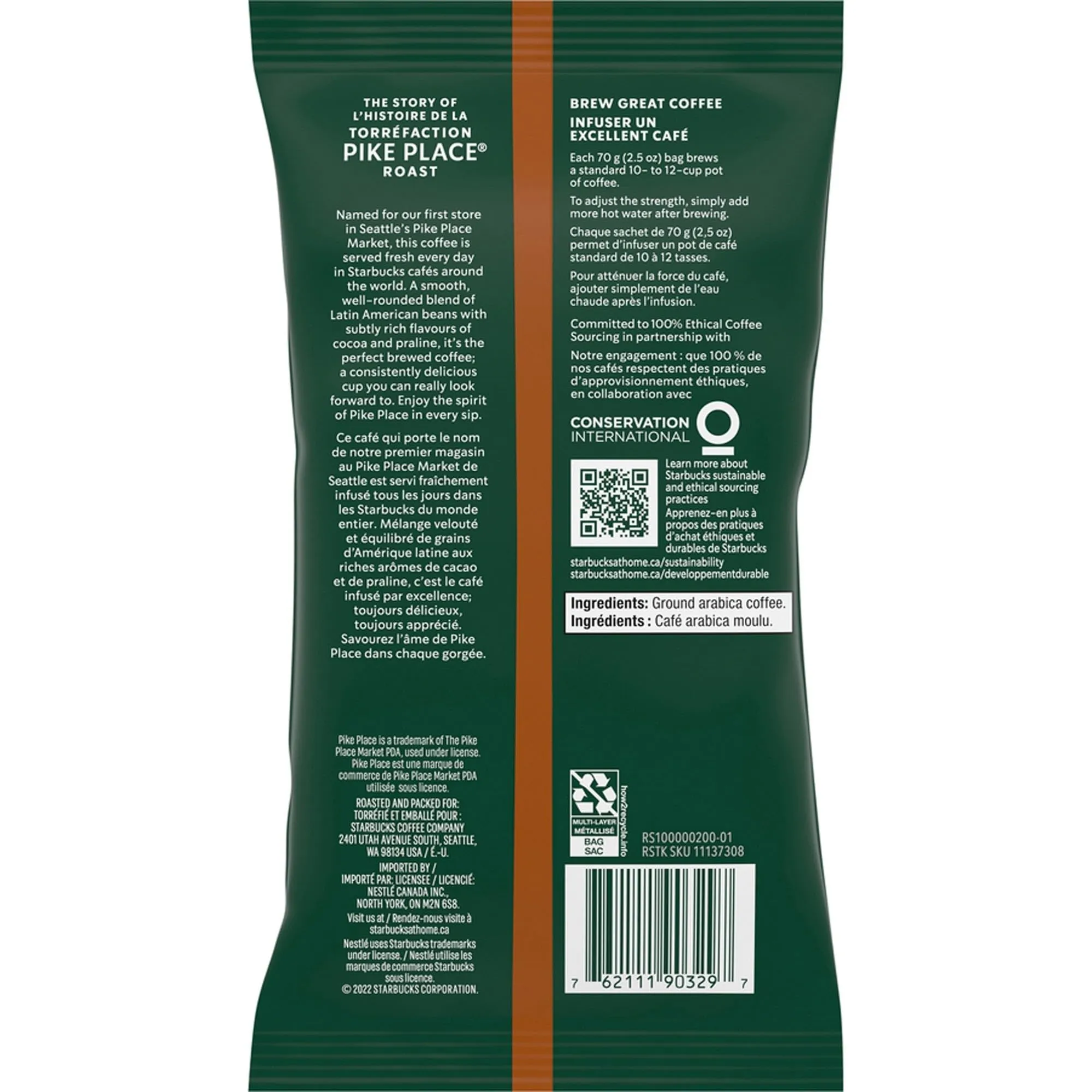 Starbucks Ground Coffee, Medium Roast Coffee, Holiday Blend, 100% Arabica, Limited Edition Holiday Coffee, 1 Bag (17 Oz)