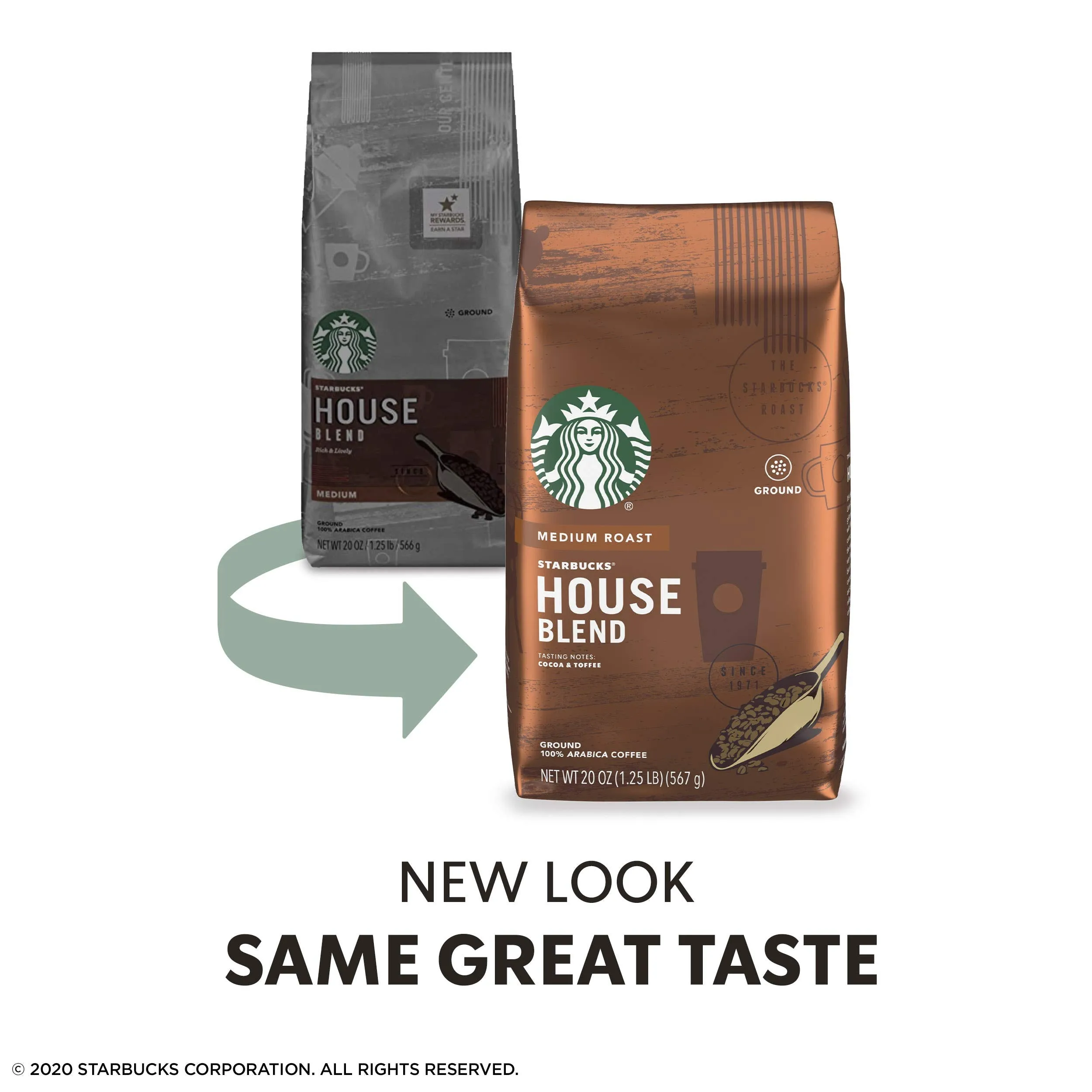 Starbucks Ground Coffee, Medium Roast Coffee, Holiday Blend, 100% Arabica, Limited Edition Holiday Coffee, 1 Bag (17 Oz)