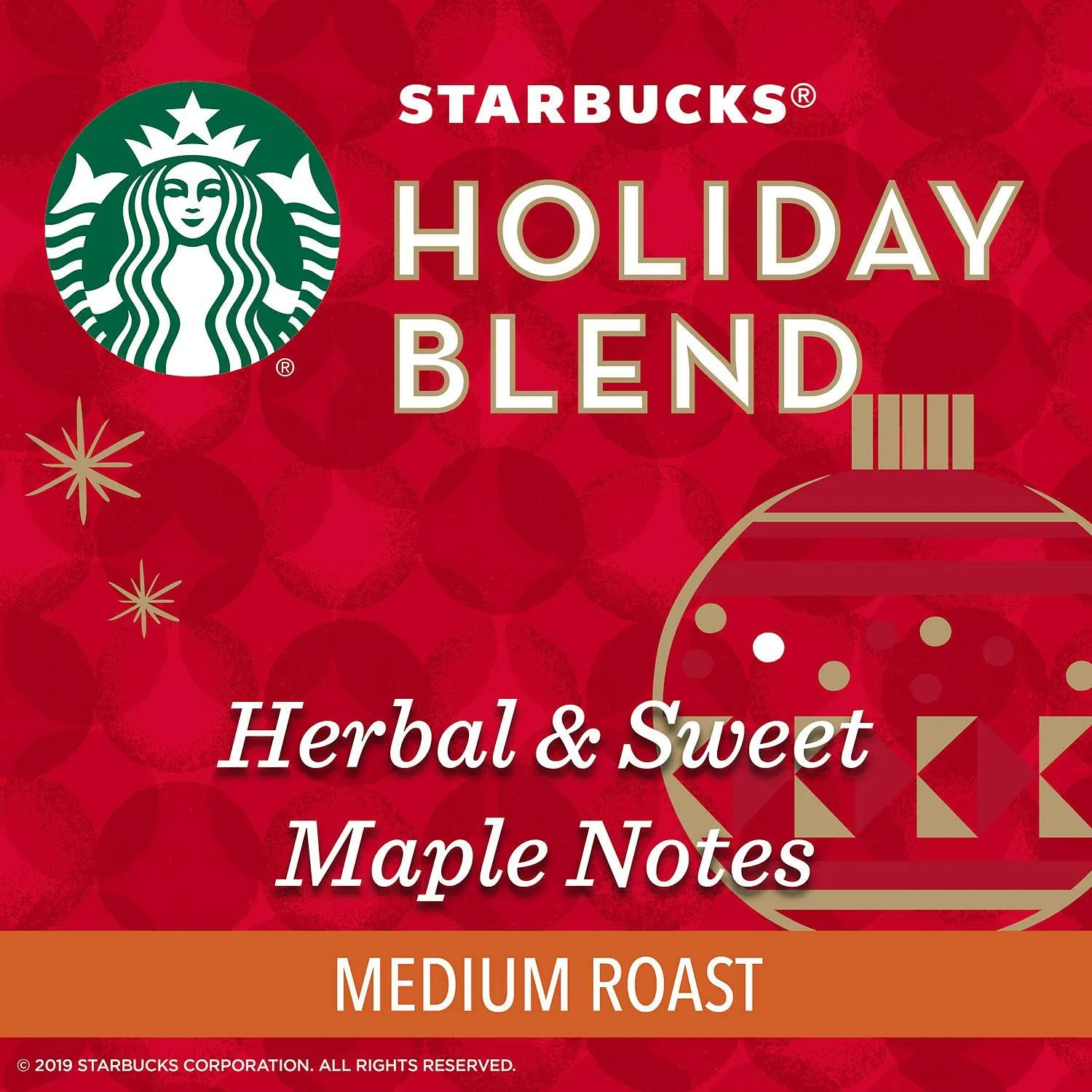 Starbucks Ground Coffee, Medium Roast Coffee, Holiday Blend, 100% Arabica, Limited Edition Holiday Coffee, 1 Bag (17 Oz)