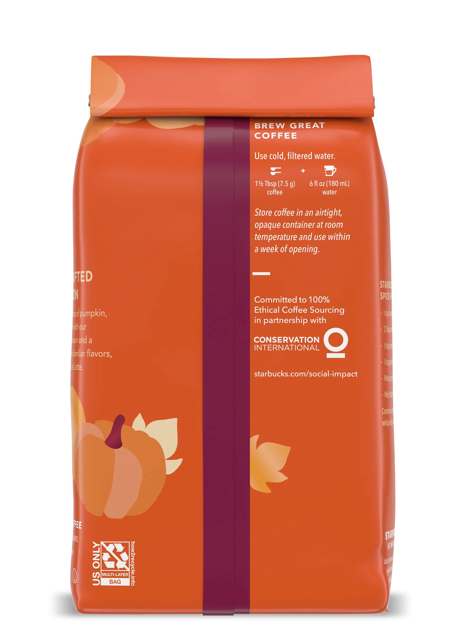 Starbucks Ground Coffee, Medium Roast Coffee, Holiday Blend, 100% Arabica, Limited Edition Holiday Coffee, 1 Bag (17 Oz)