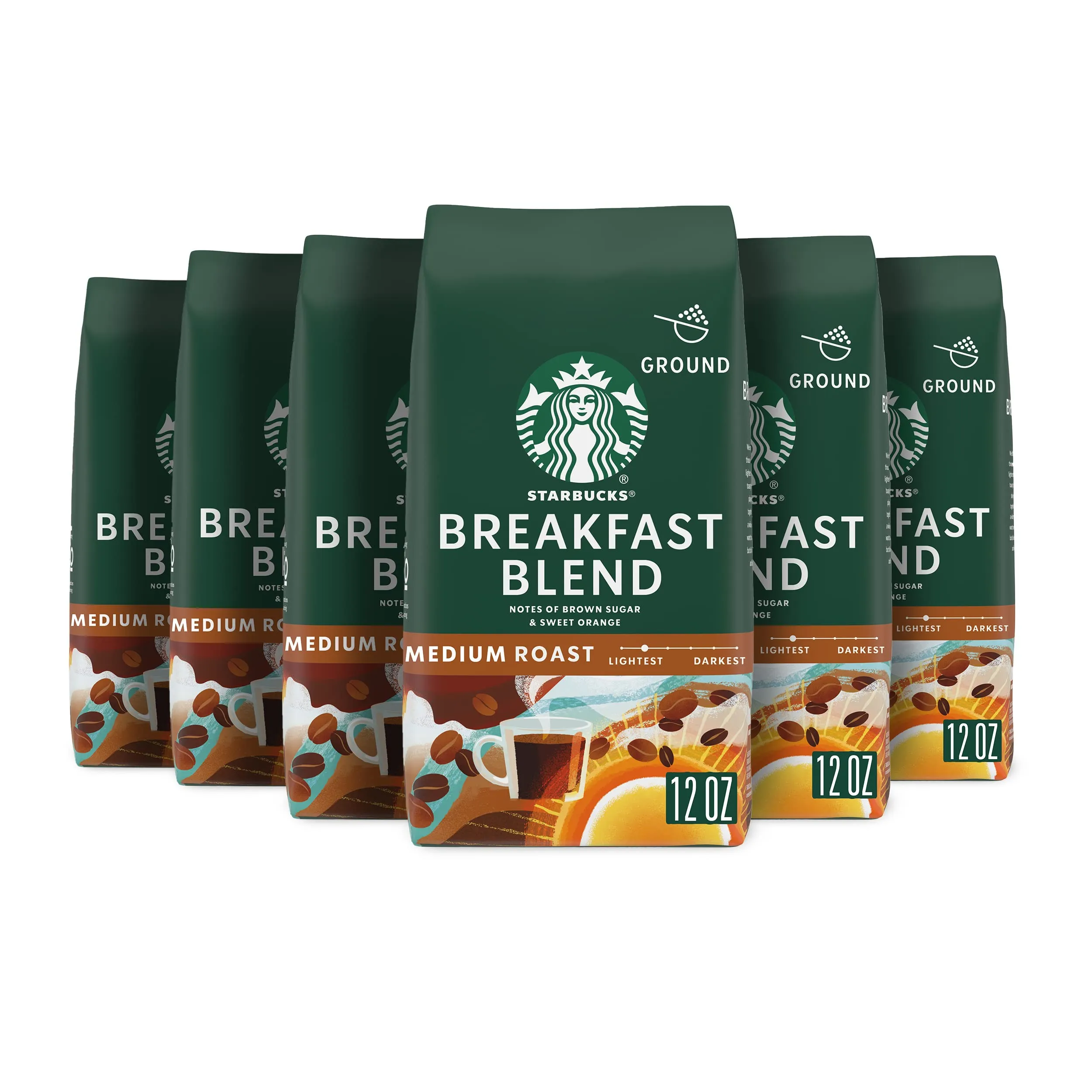 Starbucks Ground Coffee, Medium Roast Coffee, Holiday Blend, 100% Arabica, Limited Edition Holiday Coffee, 1 Bag (17 Oz)