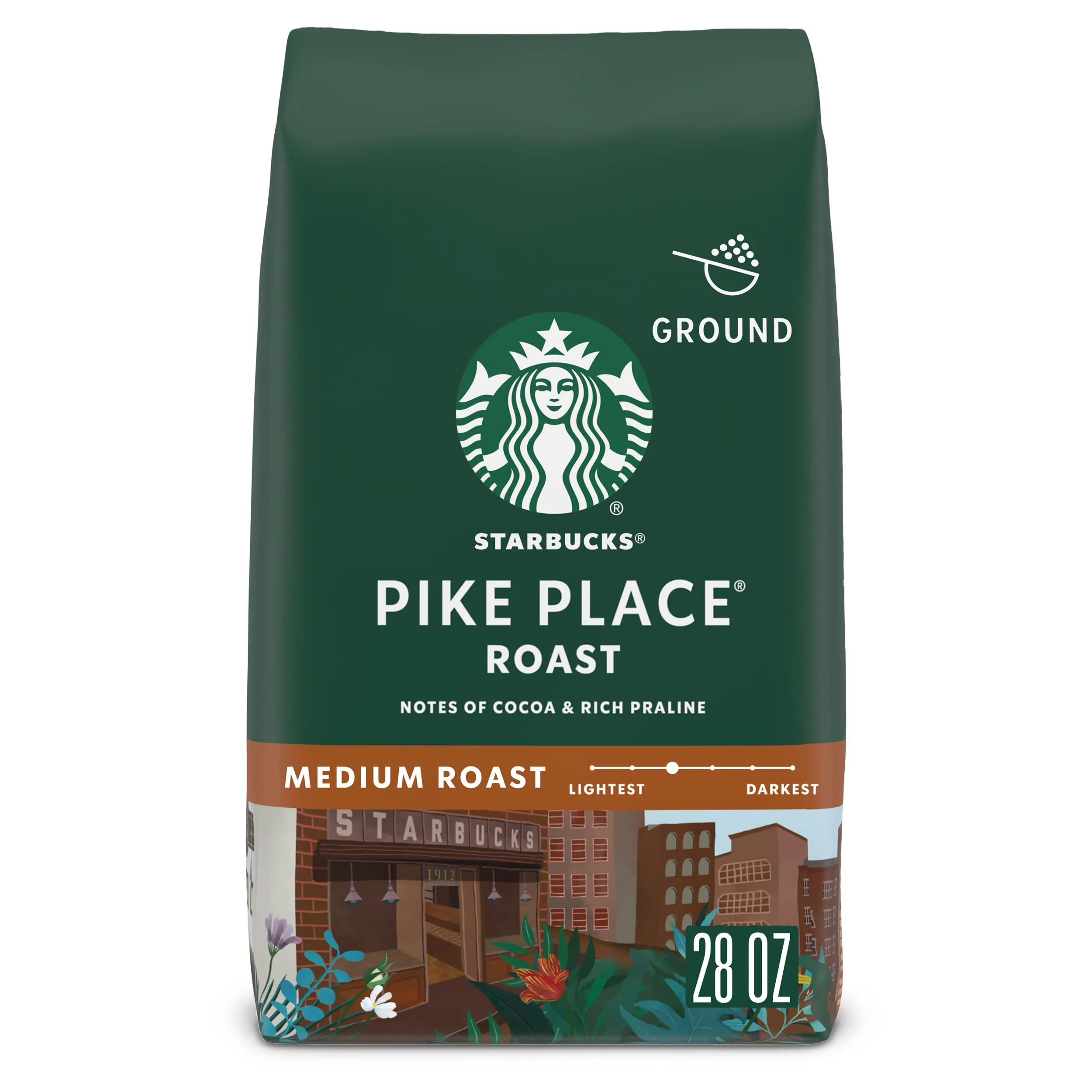 Starbucks Ground Coffee, Medium Roast Coffee, Holiday Blend, 100% Arabica, Limited Edition Holiday Coffee, 1 Bag (17 Oz)