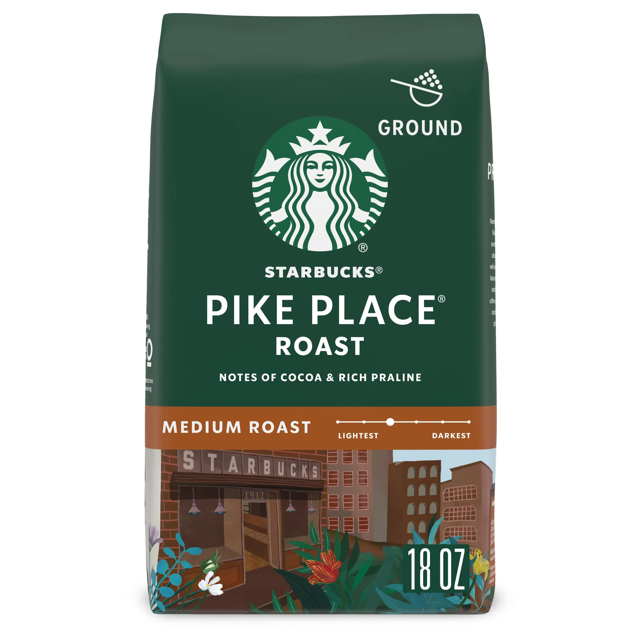 Starbucks Ground Coffee, Medium Roast Coffee, Holiday Blend, 100% Arabica, Limited Edition Holiday Coffee, 1 Bag (17 Oz)