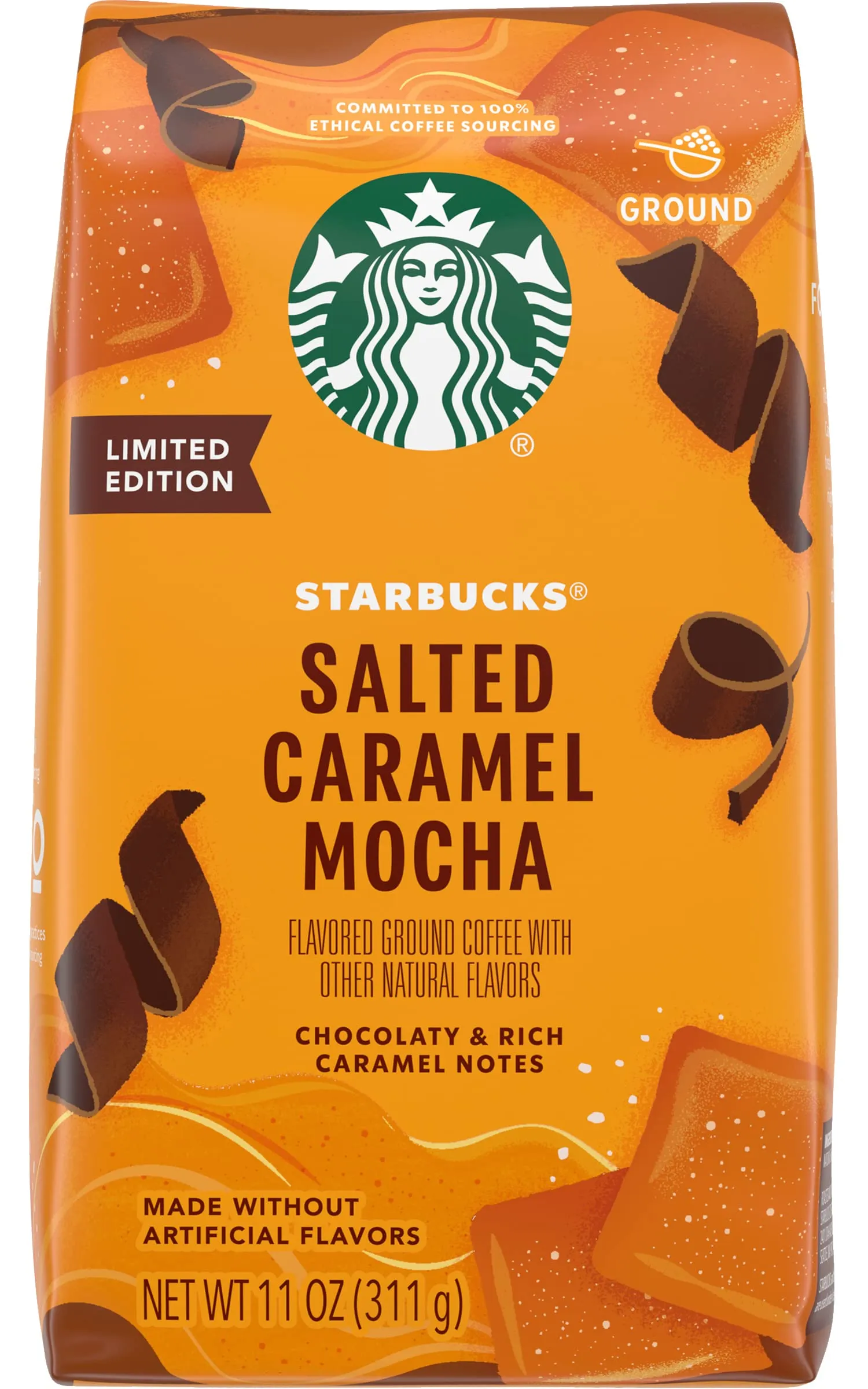 Starbucks Ground Coffee, Medium Roast Coffee, Holiday Blend, 100% Arabica, Limited Edition Holiday Coffee, 1 Bag (17 Oz)