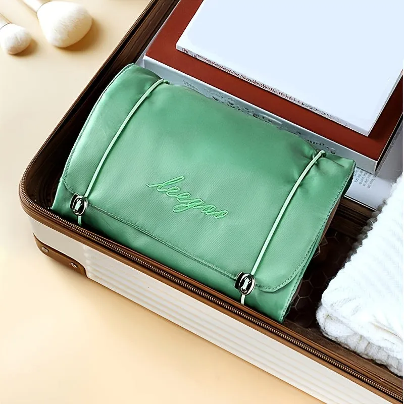 Stylish Waterproof Cosmetic Bag with Large Capacity and Multiple Functions