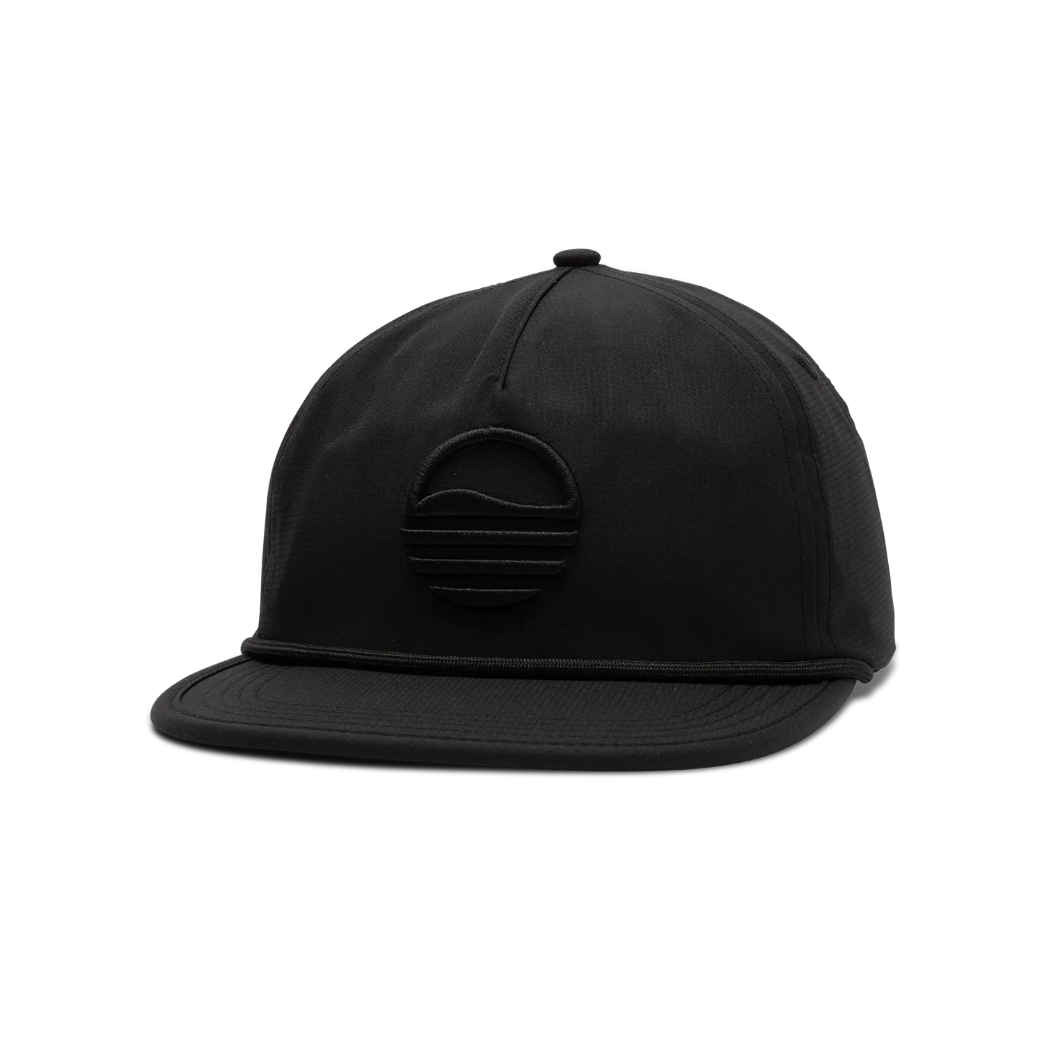 Sundaze Crushable Rope Hat | Black - Black