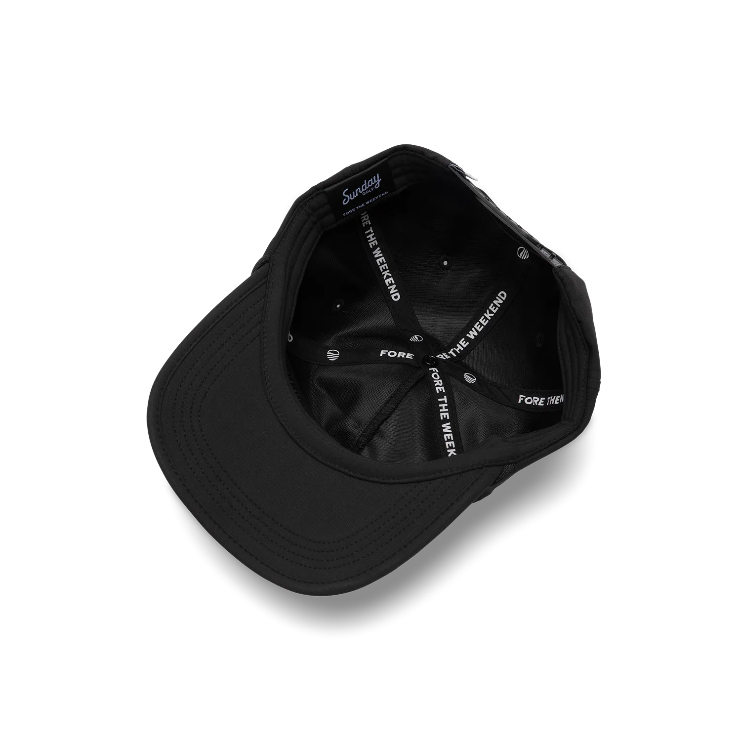 Sundaze Crushable Rope Hat | Black - Black