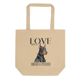 Sustainable Tote Bag, Doberman Lovers