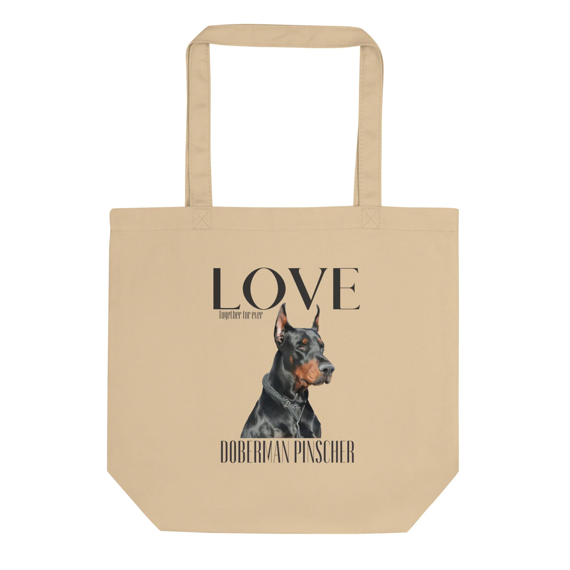 Sustainable Tote Bag, Doberman Lovers