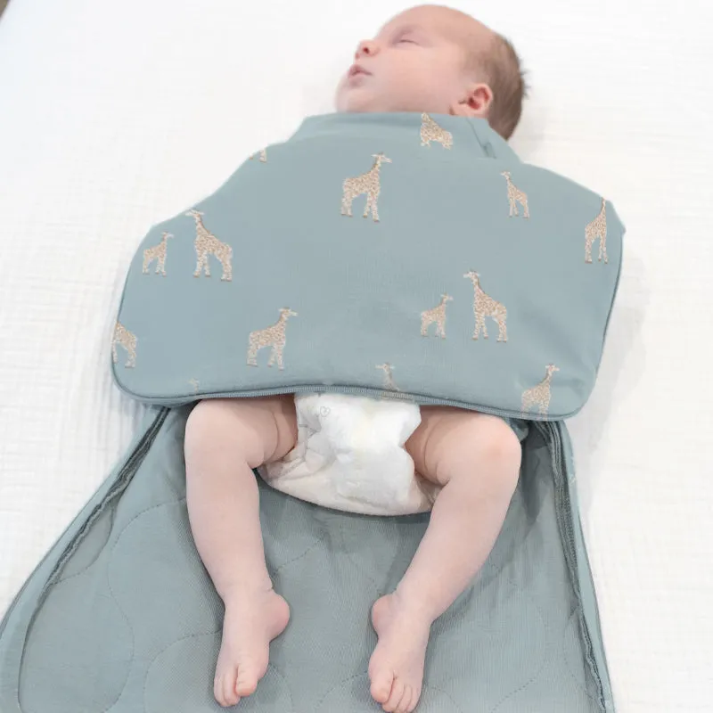 Swaddle Sleep Bag - Giraffe Moss