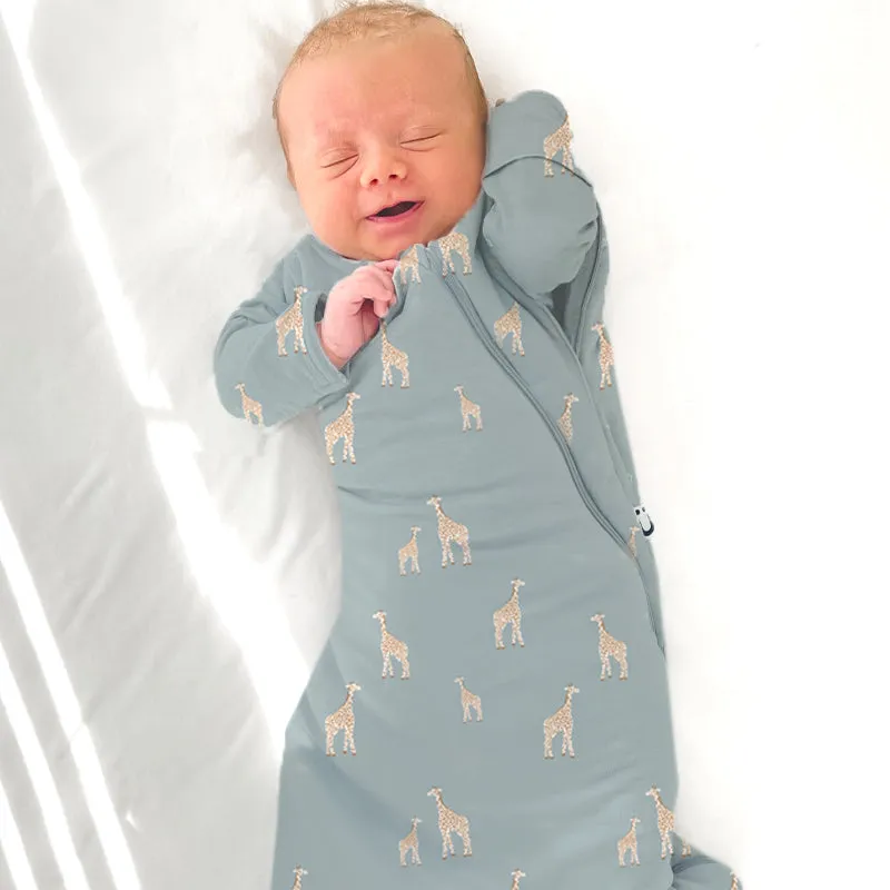 Swaddle Sleep Bag - Giraffe Moss