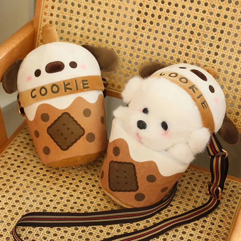 Sweet Cookie Cup Puppy Plush Handbag