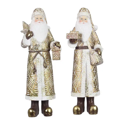 Tall Resin Santa Claus with Bag or Lantern