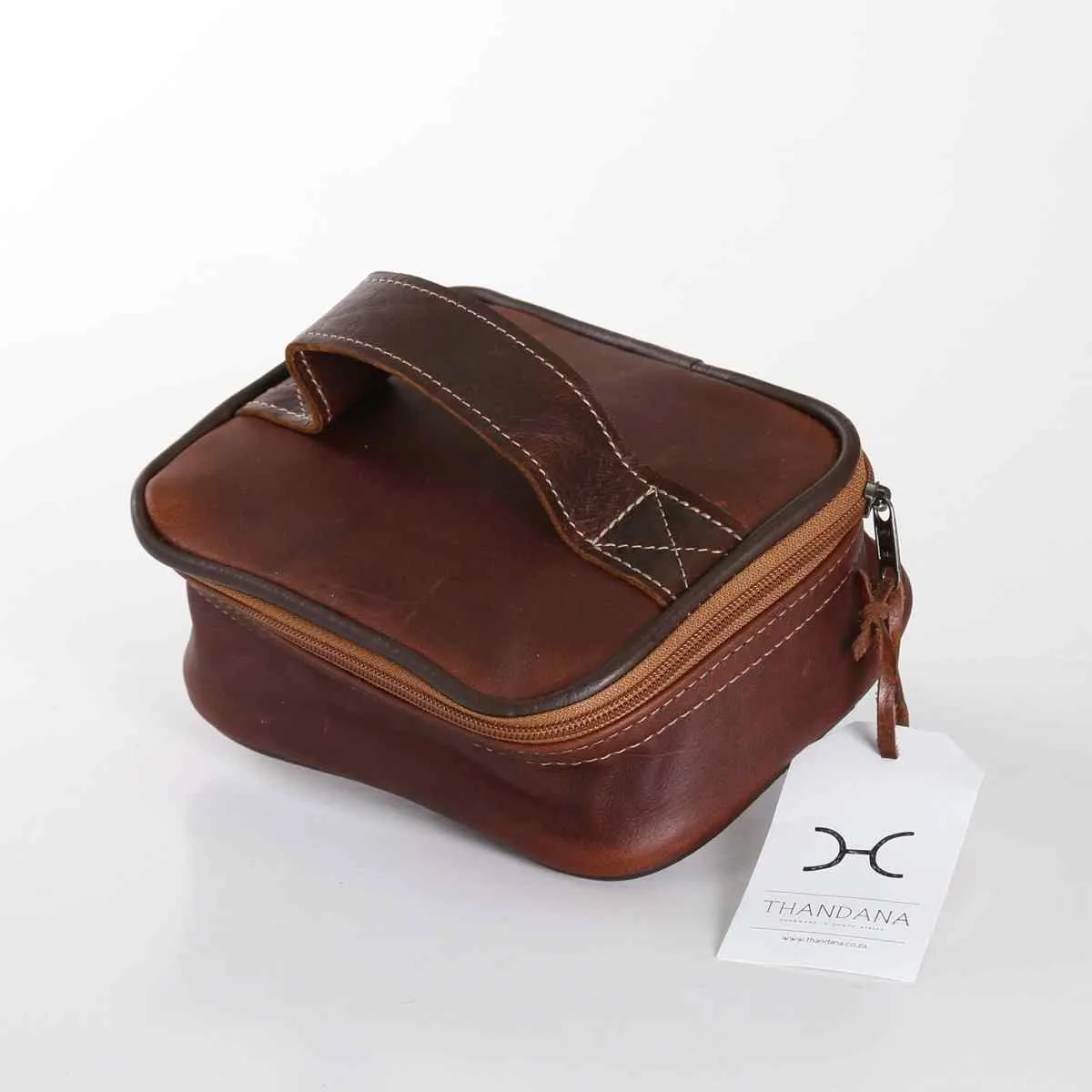 Thandana Leather Single Toiletry Case