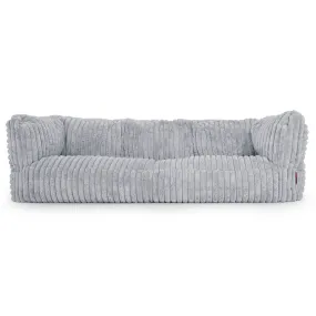 The 3 Seater Albert Sofa Bean Bag - Ultra Plush Cord Duck Egg Blue