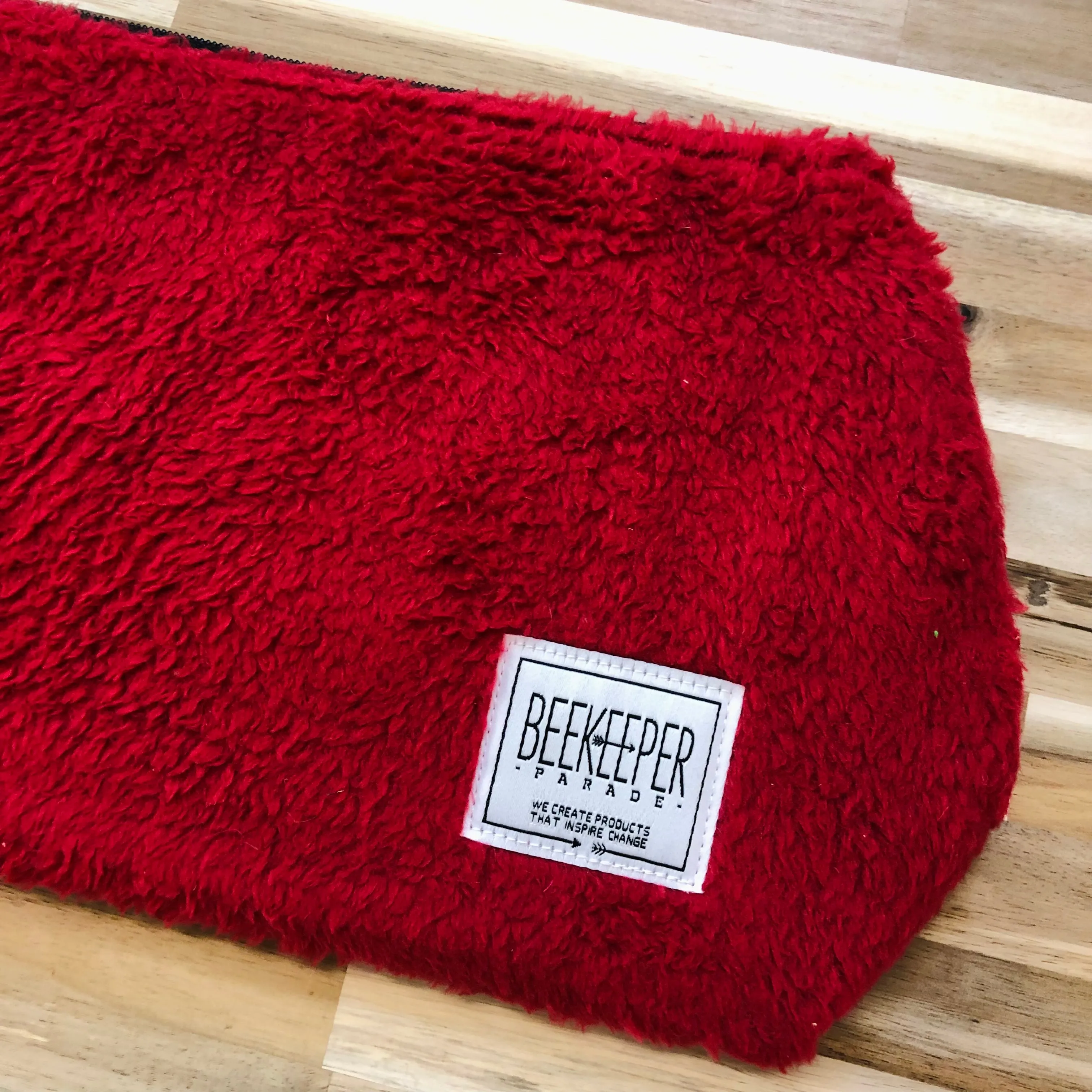 The Fluffy Red ❤️ Large Toiletry   Makeup Bag