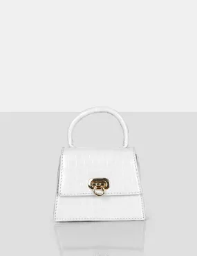 The Lilly White Textured Mini Bag