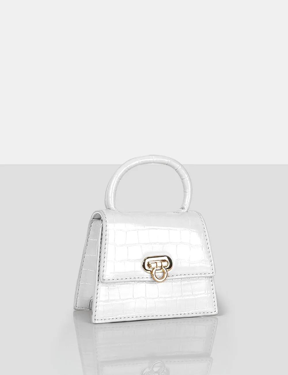 The Lilly White Textured Mini Bag