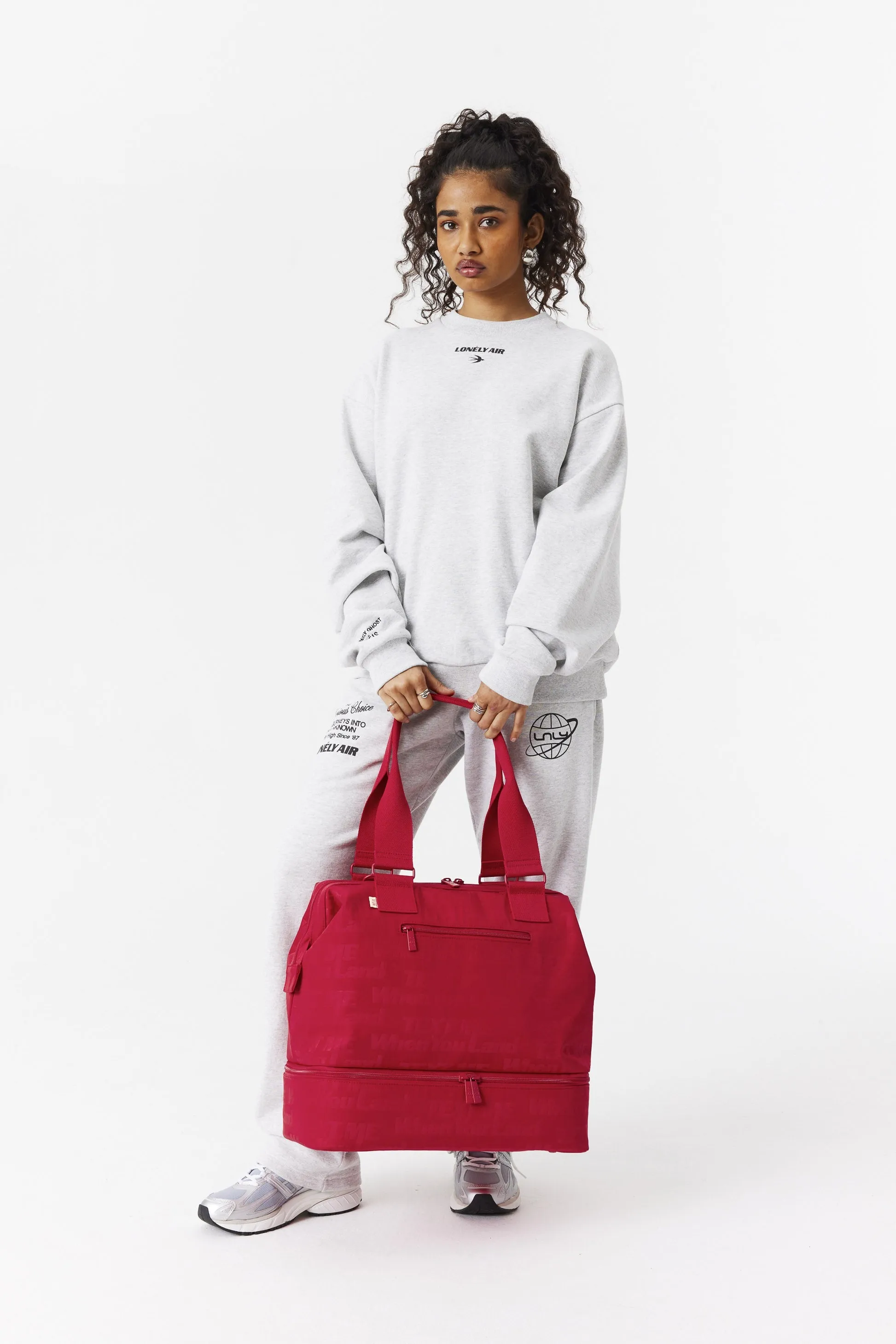 The Mini Weekender in Text Me Red