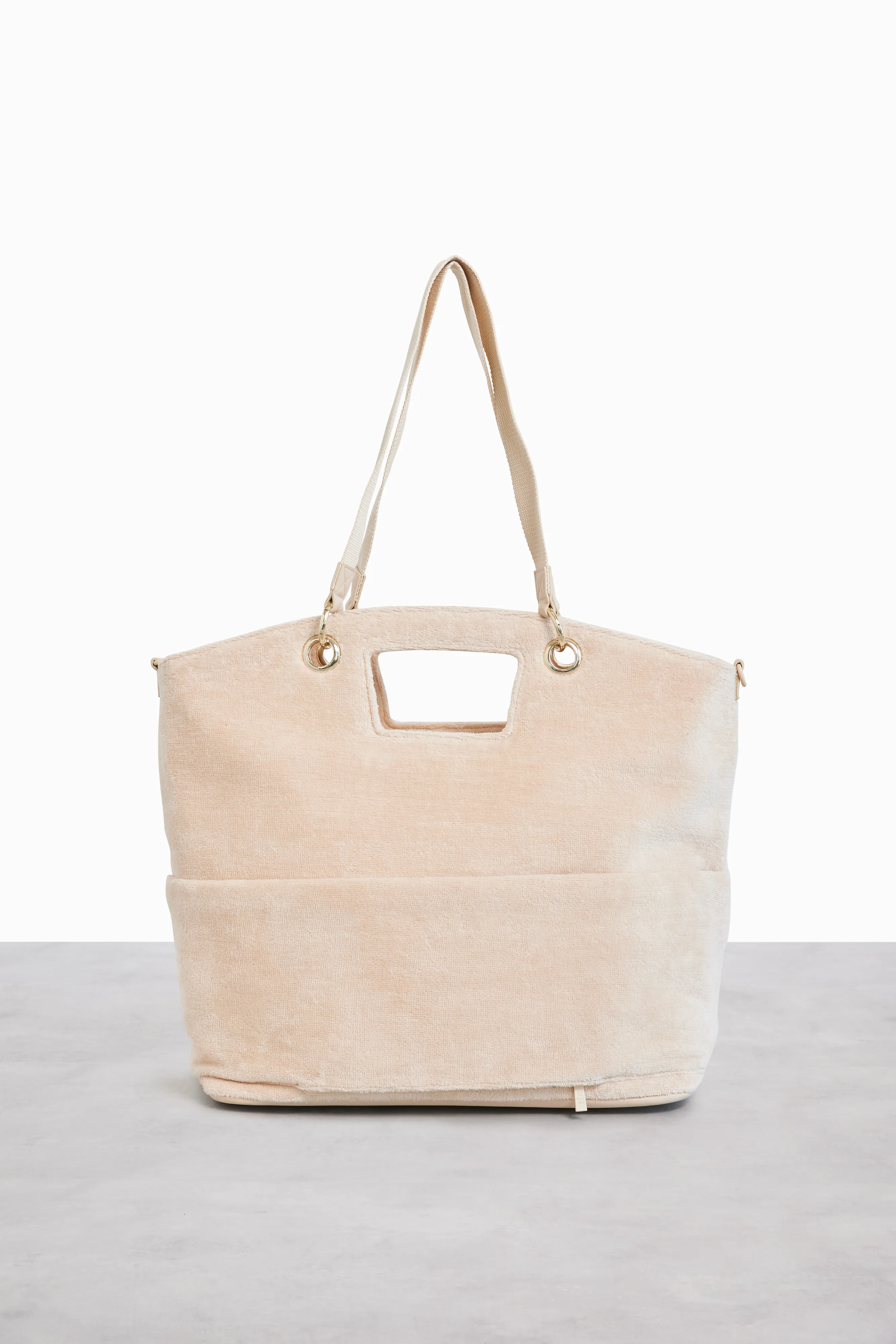 The Terry Tote in Beige