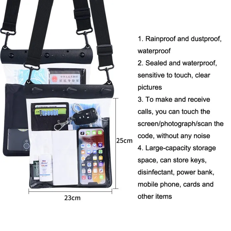 Tteoobl T-019A Sundries Storage Bag Phone Waterproof Shoulder Messenger Bag, Size: One Code(Black)