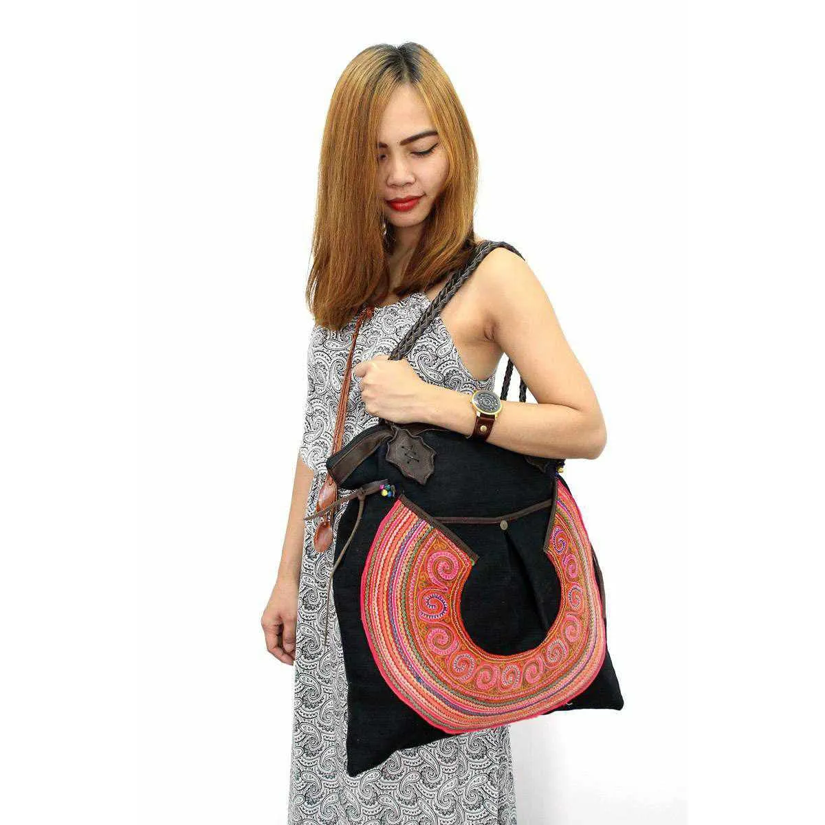 Upcycled Hmong Jacket Tote Bag - Thailand