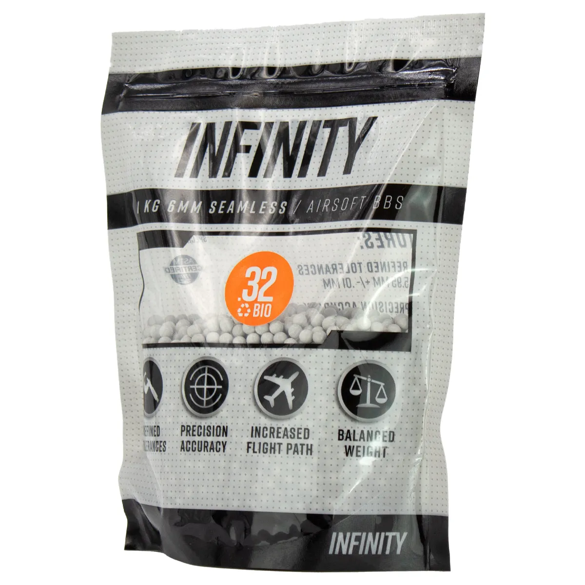 Valken Infinity BIO BBs 1kg Bag - White