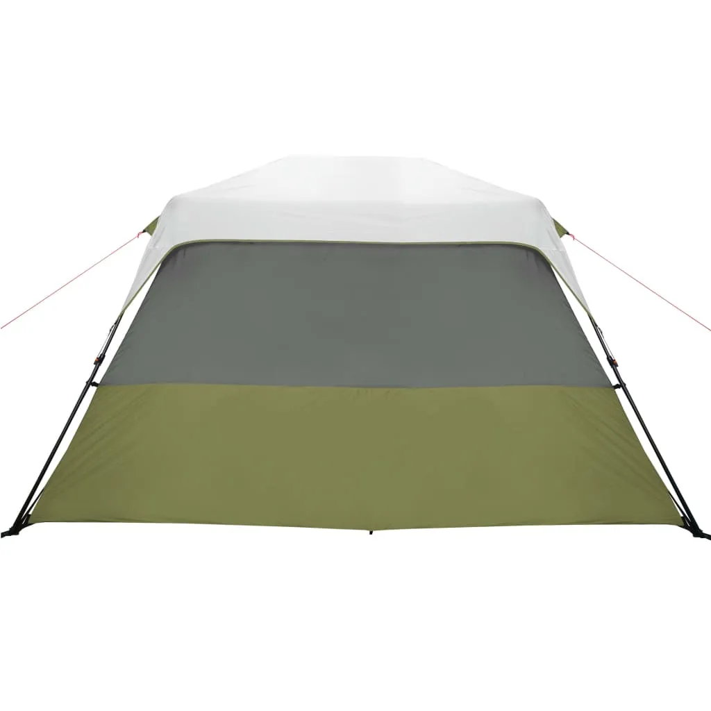 vidaXL Family Tent with LED 6-Person Light Blue Quick Release