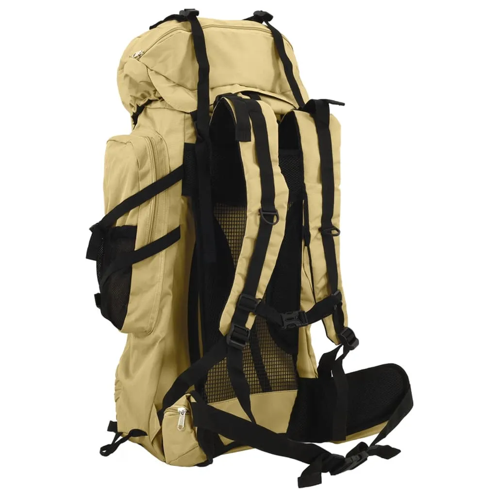 vidaXL Hiking Backpack Khaki 60 L Oxford Fabric