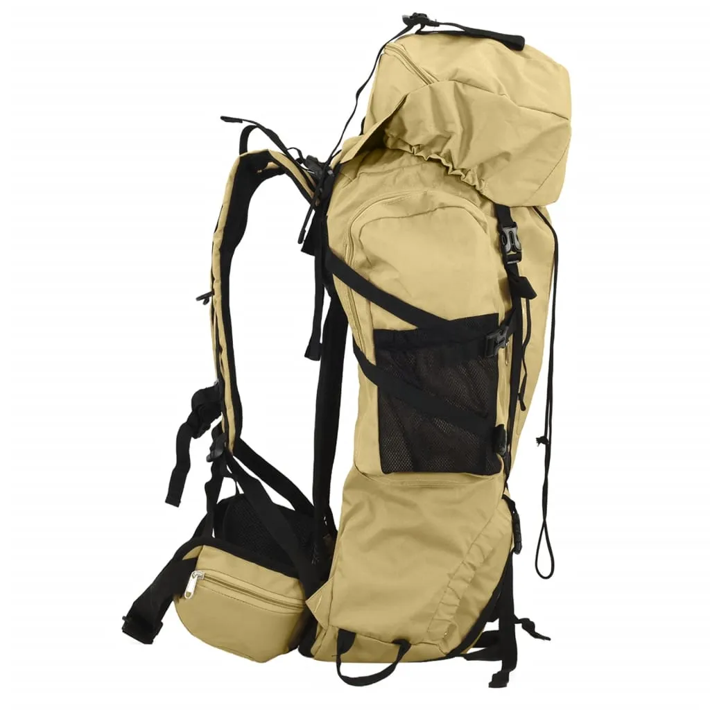 vidaXL Hiking Backpack Khaki 80 L Oxford Fabric