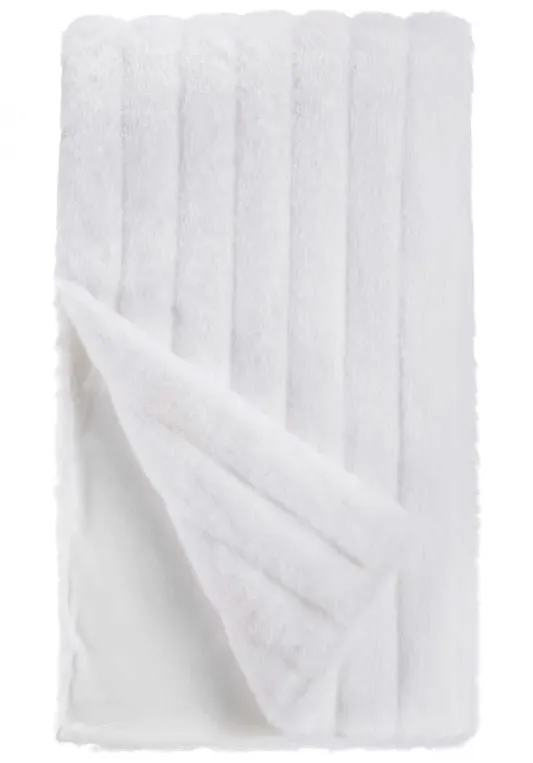 White Mink Signature Series Faux Fur Throw by Fabulous Furs