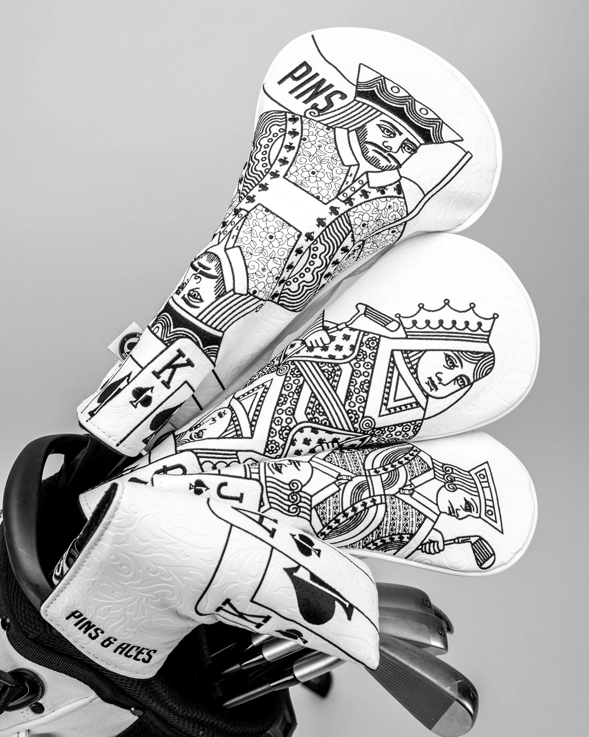 White Out Ace of Spades - Blade Putter Cover