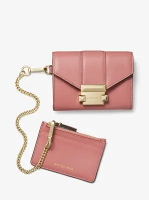 Whitney Small Leather Chain Wallet