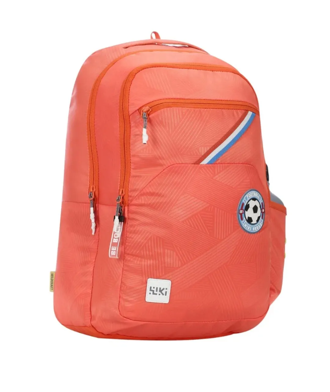 Wildcraft wiki -3 streak orange school backpack | school bag