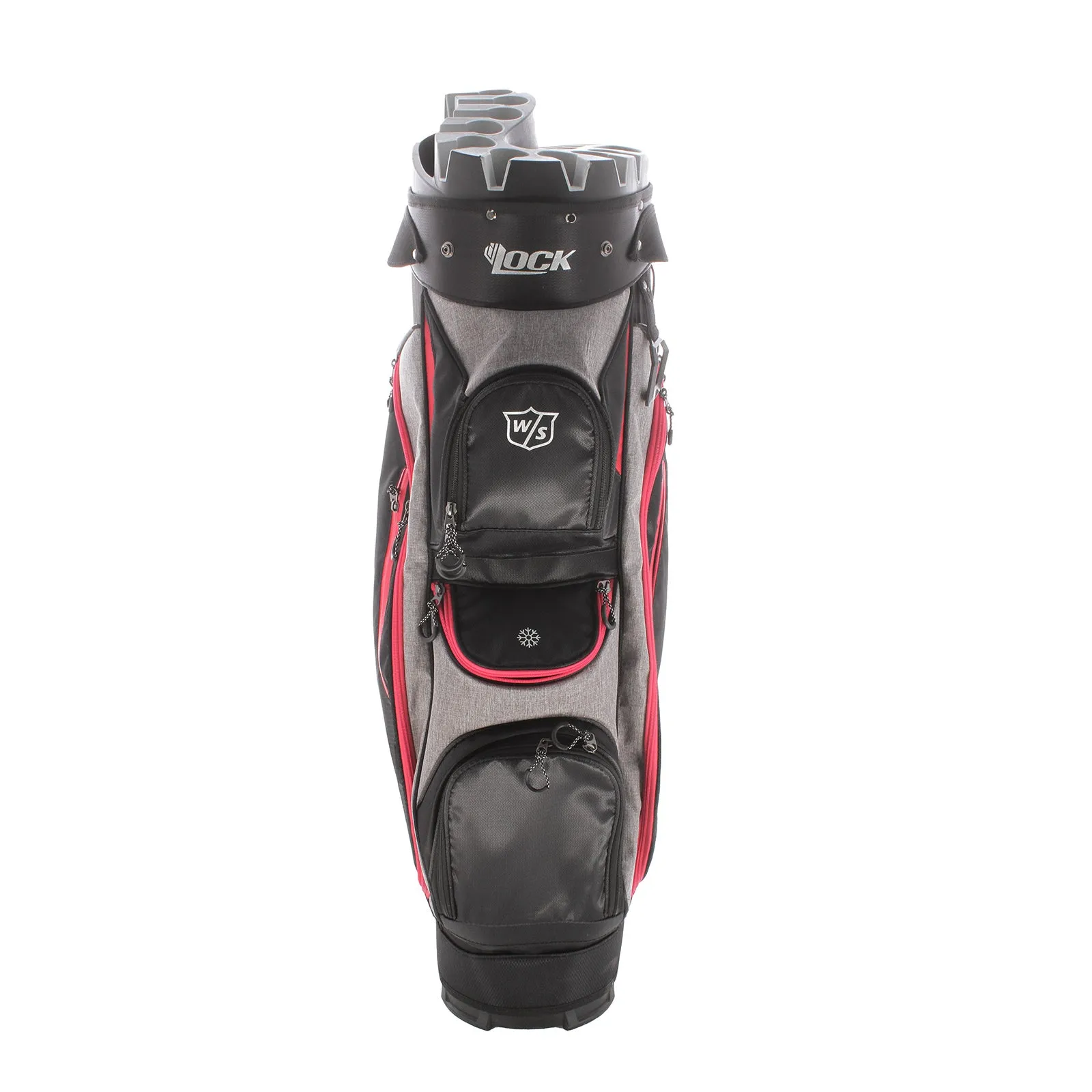 Wilson Staff iLock Cart Bag - Red/Black/Grey