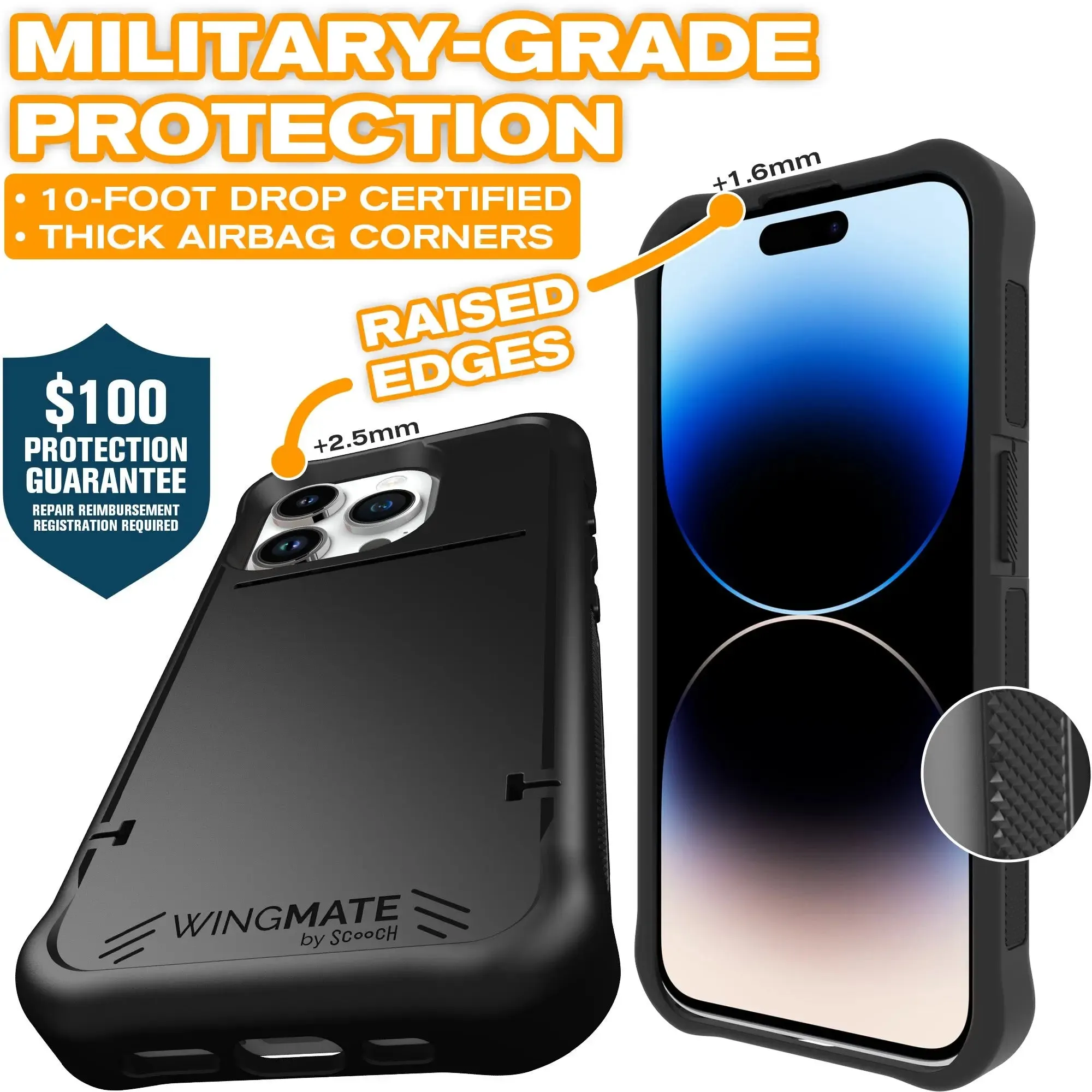 Wingmate Defender Bundle for iPhone 15 Pro