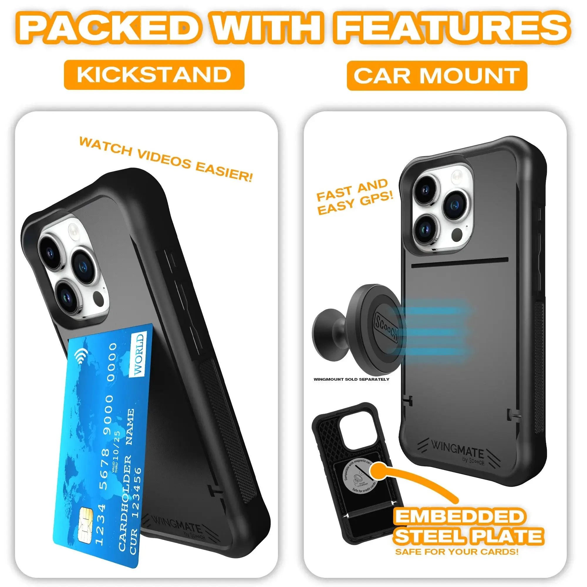 Wingmate Defender Bundle for iPhone 15 Pro