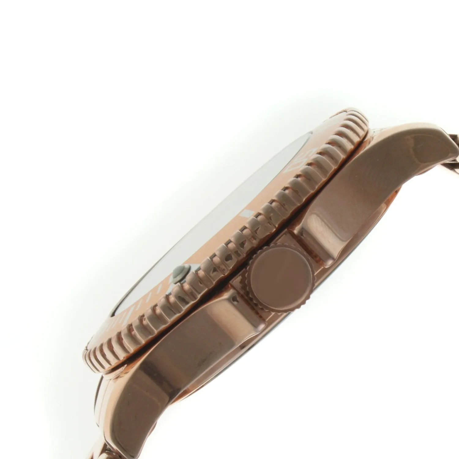 Women 36mm Sport Bezel Rose Gold Bracelet Watch