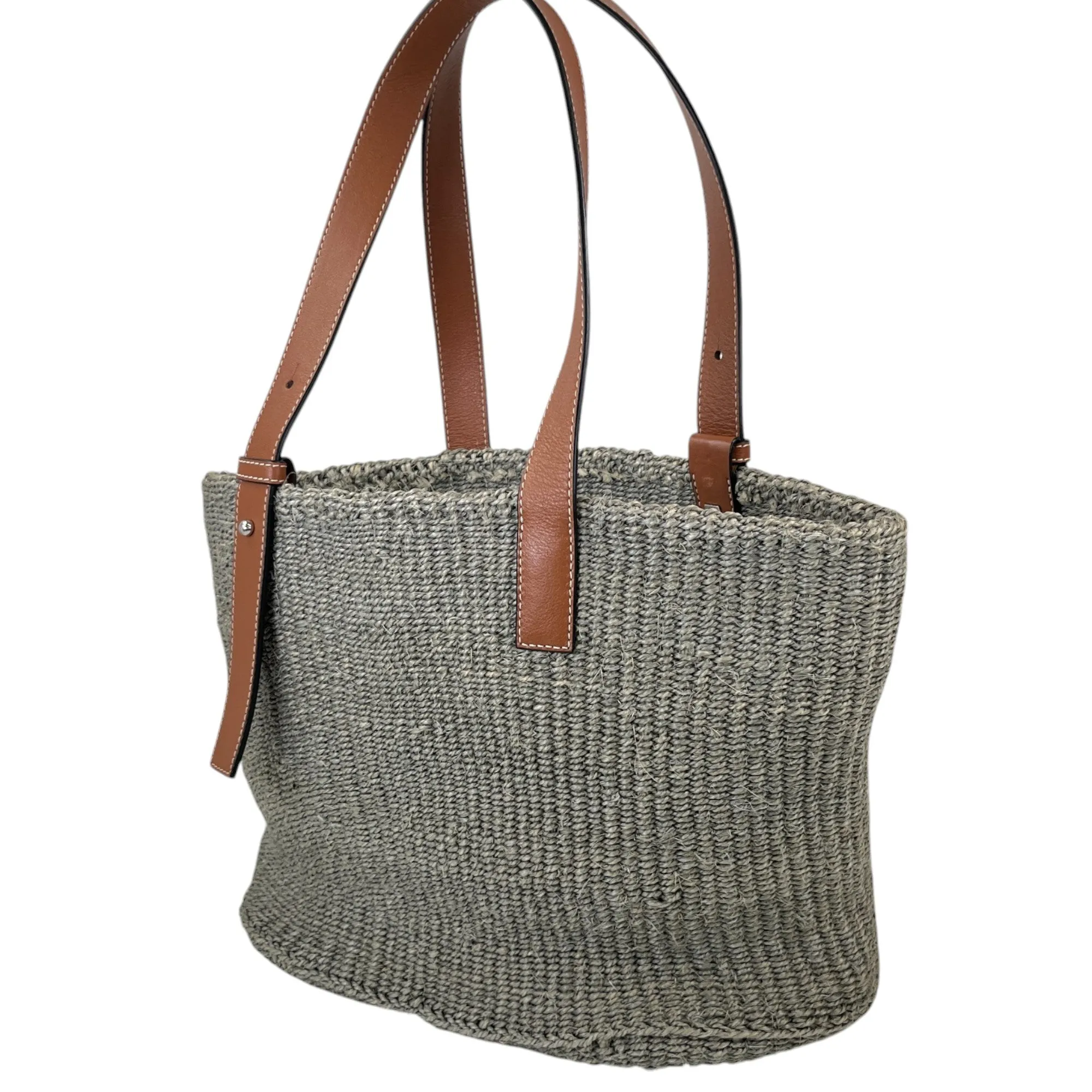 Women's Basket Logo Handbag Grey