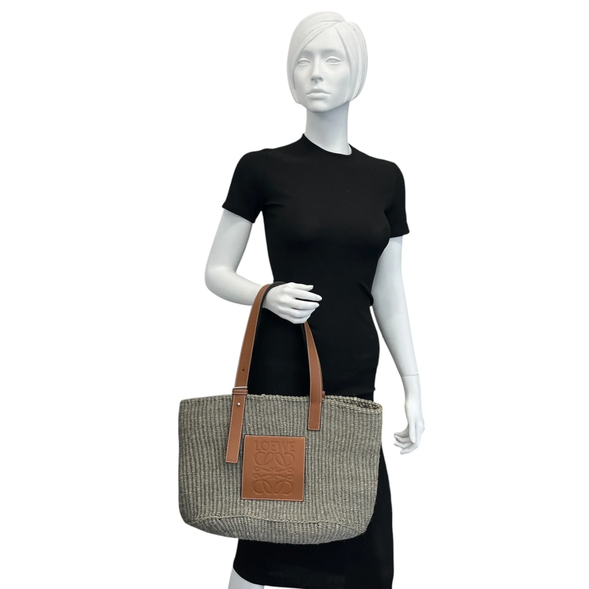 Women's Basket Logo Handbag Grey