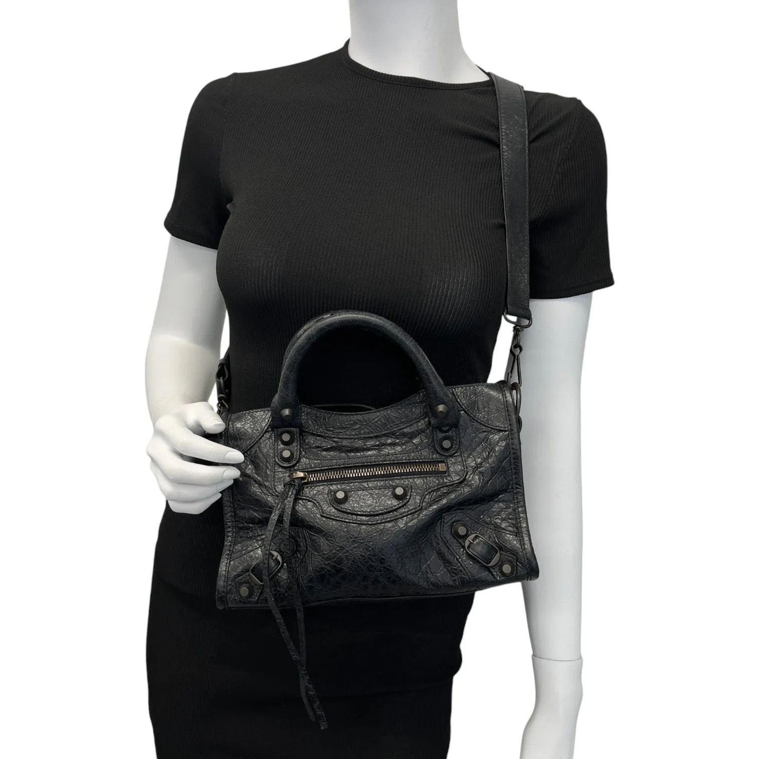 Women's Le City Mini Top-Handle Handbag Black