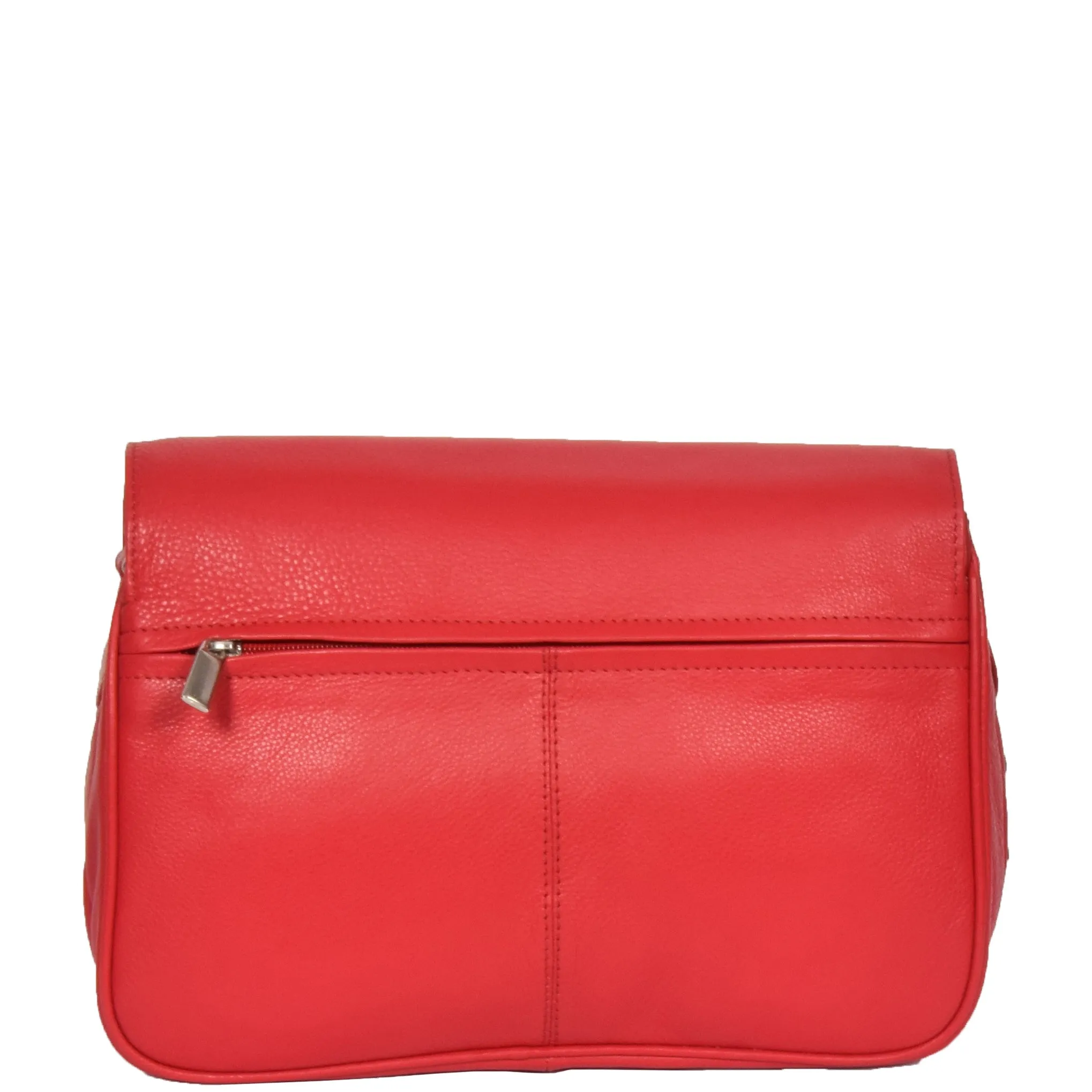 Womens Leather Classic Organiser Bag Matilda Red