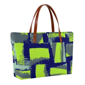 Women's Tote Bag | Diving Cloth SS, 12 green and blue print