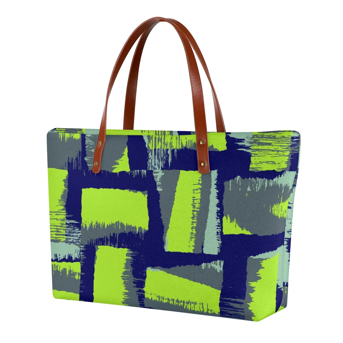 Women's Tote Bag | Diving Cloth SS, 12 green and blue print