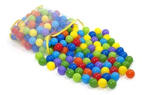 Wonder 200 Colorful Play Balls Non-Toxic With Mesh Storage Tote