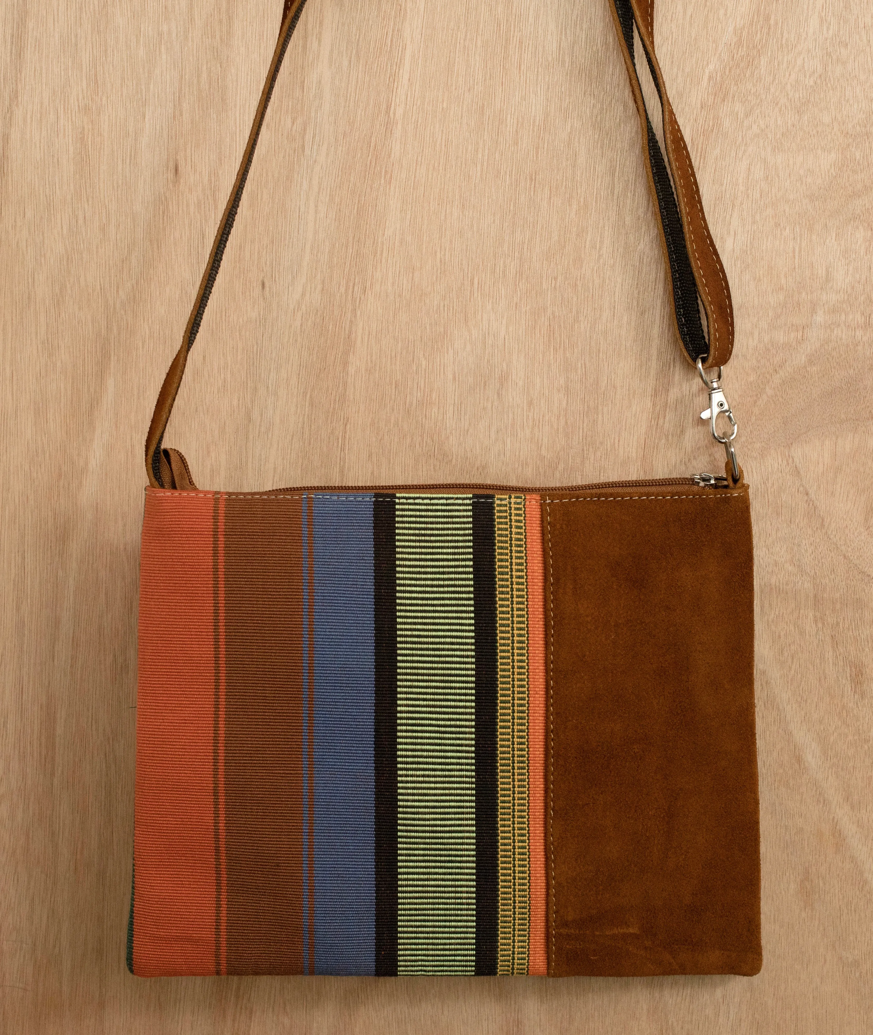 Woven Leather Crossbody Bag